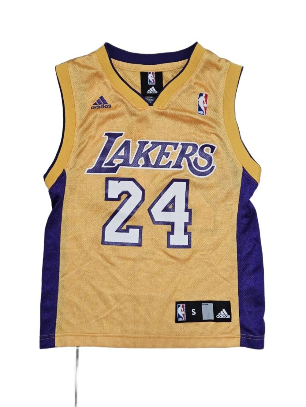 Kobe Bryant Lakers #24 Adidas Jersey Youth S Size 8 Gold